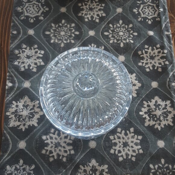 Godinger Dublin Cut Crystal Biscuit Barrel & Lid Container 8805111 - Picture 4 of 5